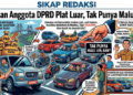 PNS dan Anggota DPRD Plat Luar, Tak Punya Malu Klen!