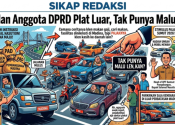 PNS dan Anggota DPRD Plat Luar, Tak Punya Malu Klen!