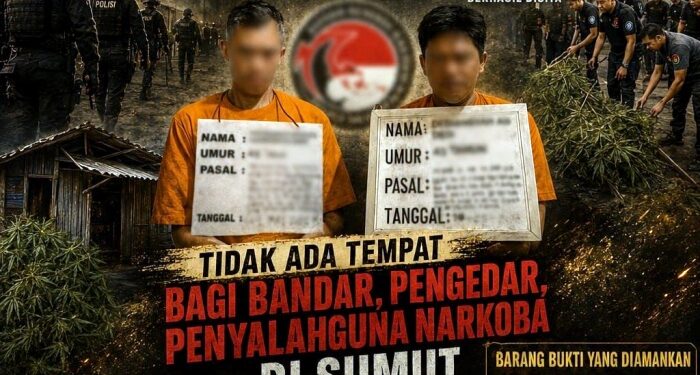 Polda Sumut Hancurkan 30 Barak Narkoba dalam Sepekan