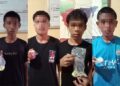 Polsek Pandan Amankan Empat Remaja yang Menghirup Lem di Kafe