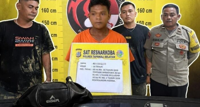 Pria Ini Manfaatkan Warung Es Tebu untuk Tempat Transaksi Sabu di Tapsel