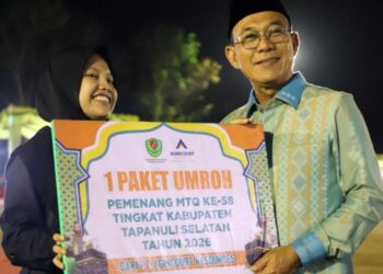 Hadiah Umrah untuk Lima Kafilah Terbaik MTQ Tapsel