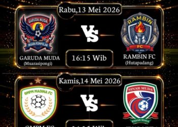 Rambin FC Vs Garuda Muda Rebutan Tiket Final Piala Bupati Madina 2026