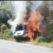 VIDEO: Detik-detik Mobil Carry Diduga Tangki Siluman Terbakar di SPBU Saba Purba