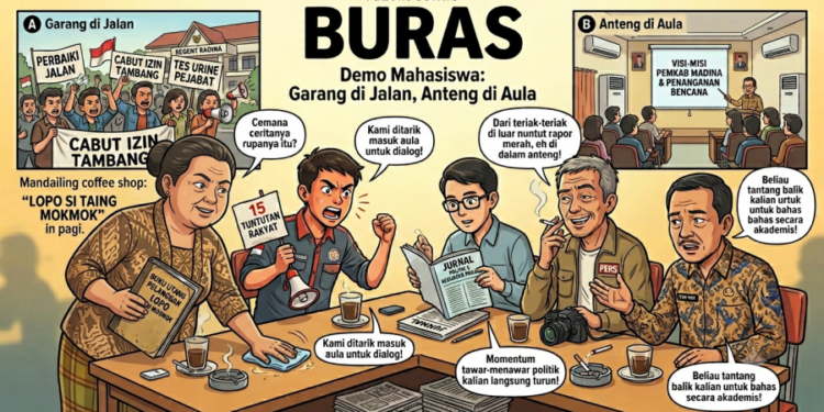 Demo Mahasiswa: Garang di Jalan, Anteng di Aula