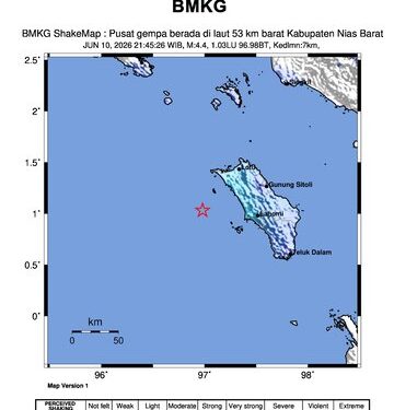Kesiapsiagaan Warga Nias Barat Diuji Guncangan Gempa M 4,4 Tadi Malam