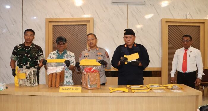 6,8 Kg Ganja Disembunyikan di Lapas II-B Padangsidimpuan, Empat Tersangka Ditangkap