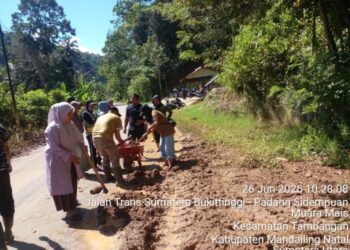 Sinergi Forkopincam Tambangan Pulihkan Akses Jalan Pasca Longsor