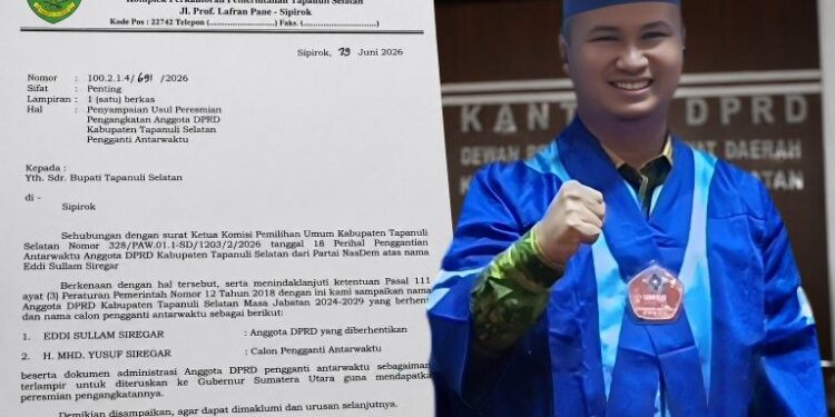 Bola Panas PAW NasDem Tapsel Kini di Tangan Bupati