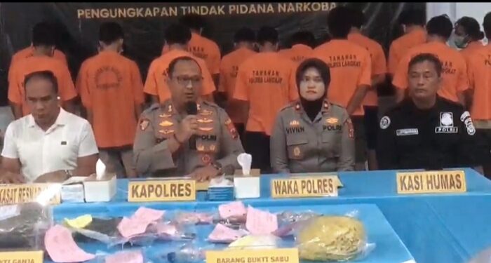 Polres Langkat Ungkap 33 Kasus Narkotika Selama Operasi Antik Toba 2026