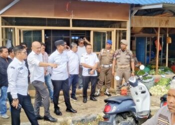Sidak Lapak Pasar Baru Panyabungan, Bupati Madina Temukan Kendala Ini