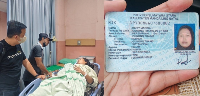 Warga Kotanopan Ditemukan Kritis Hendak Melahirkan di Bekasi, Keluarganya Dicari