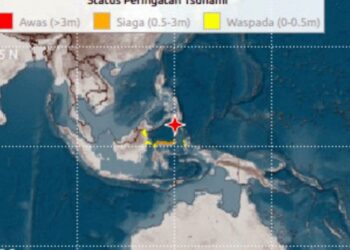 Peringatan Tsunami, Warga Pesisir Diminta Evakuasi Usai Gempa M 7,7 di Laut Sulawesi