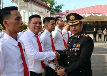 Bongkar Kasus Korupsi dan Satwa, 9 Polisi Sidimpuan Diganjar Penghargaan