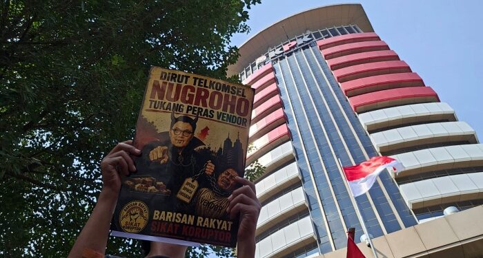 Demo di KPK, BRSK Tuntut Dirut Telkomsel Ditangkap atas Dugaan Korupsi Rp2 Triliun