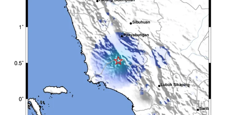 Gempa Kejutkan Warga Mandailing Natal pada Sabtu Pagi