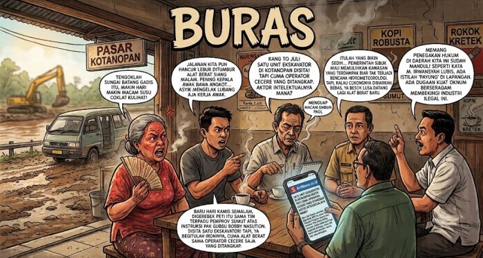 Ironi Penertiban Tambang Emas di Madina