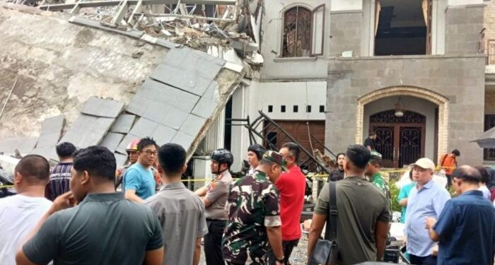 Ledakan Pipa Gas di Grand Polonia Medan, Empat Warga Terjebak Reruntuhan