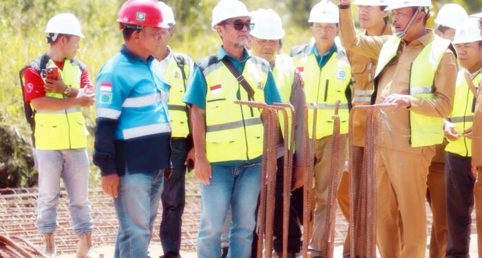 Menuju Kota Satelit, Proyek Jembatan Aek Batahan Capai 57 Persen