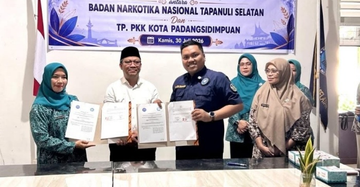 PKK Padangsidimpuan dan BNNK Tapsel Gerakkan 79 Kader Desa Jadi Benteng Narkoba