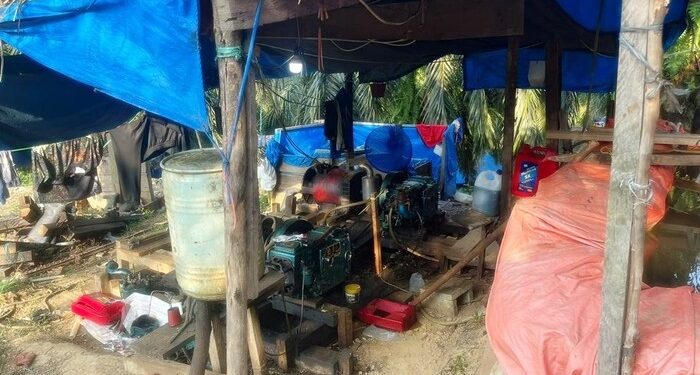Polisi Gerebek Tambang Emas Ilegal di Bungo, Enam Pelaku Ditangkap