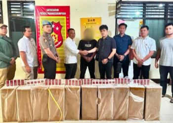 Polres Padangsidimpuan Limpahkan Kasus Rokok Ilegal ke Bea Cukai Sibolga