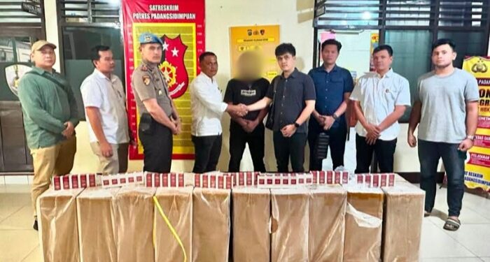 Polres Padangsidimpuan Limpahkan Kasus Rokok Ilegal ke Bea Cukai Sibolga