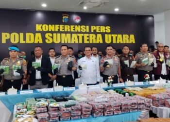 Rekor Baru, Polda Sumut Potong Jalur Logistik 5,3 Ton Narkoba