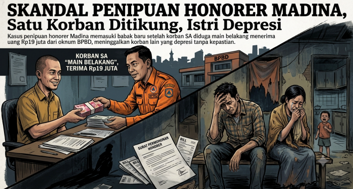 Skandal Penipuan Honorer Madina, Satu Korban Ditikung, Istri Depresi