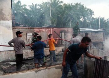 Empat Rumah di Tapteng Hangus Terbakar, Kerugian Capai Rp350 Juta