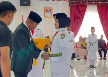Bupati Saipullah Kukuhkan 27 Anggota Paskibraka Madina, Ini Daftar Namanya