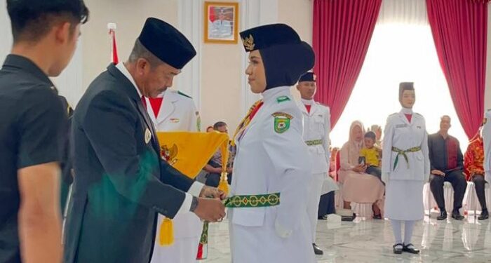 Bupati Saipullah Kukuhkan 27 Anggota Paskibraka Madina, Ini Daftar Namanya
