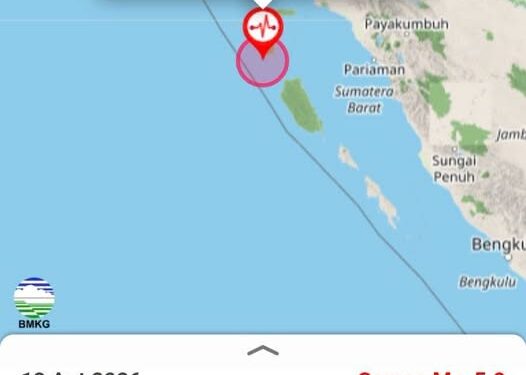Gempa M 6,1 Guncang Nias Selatan, BMKG: Pesisir Barat Sumatera Aman dari Tsunami