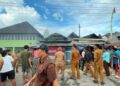 Kegiatan Sosialisasi di Desa Aek Badak Julu Dibubarkan Kobaran Api