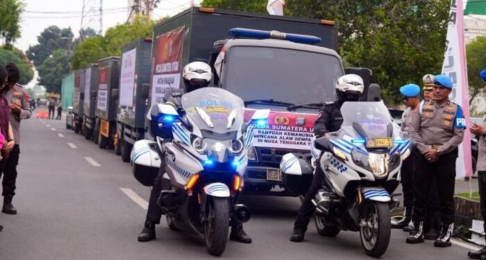 Misi Kemanusiaan Lintas Pulau, Polda Sumut Terbangkan 25 Ton Pangan ke NTT