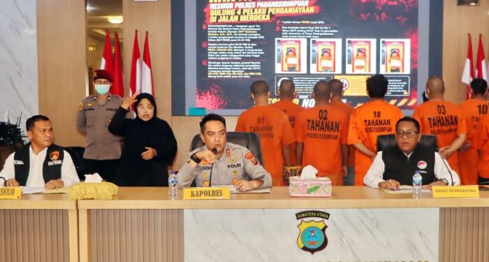 Polres Padangsidimpuan Ringkus 9 Tersangka Kasus Narkoba dan Penganiayaan