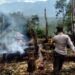Sinyal Lancang Kuning Berbunyi, Polsek SD Hole Kejar Titik Api di Hutan Tapsel