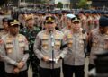 Ribuan Polisi Berpita Hitam Amankan 47 Aksi Massa di Jakarta