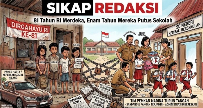 81 Tahun RI Merdeka, Enam Tahun Mereka Putus Sekolah