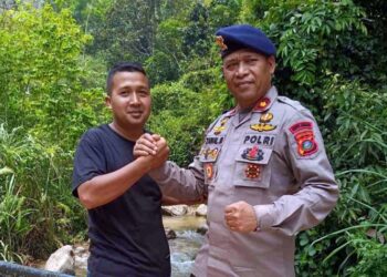 Brimob Batalyon C Polda Sumut Siap Bangun Jembatan Utama Desa Aek Mata Madina