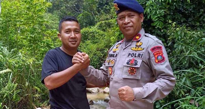 Brimob Batalyon C Polda Sumut Siap Bangun Jembatan Utama Desa Aek Mata Madina