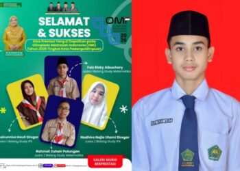 Empat Siswa MTsN 1 Padangsidimpuan Bersiap Menuju OMI Sumut