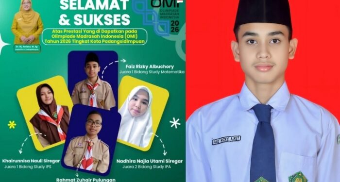 Empat Siswa MTsN 1 Padangsidimpuan Bersiap Menuju OMI Sumut