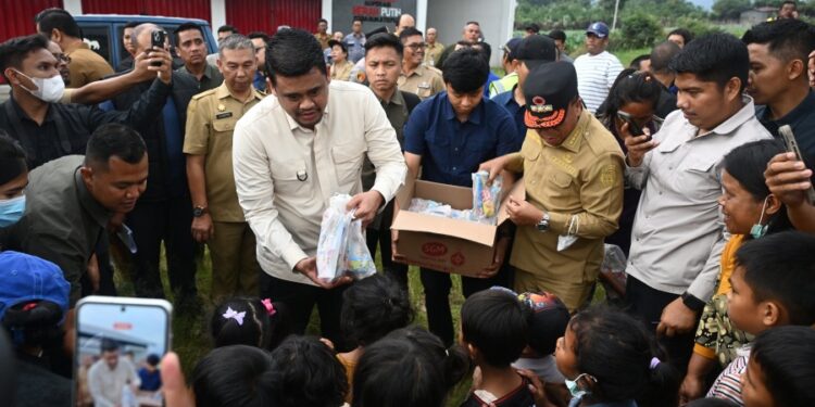 Erupsi Sinabung, Bobby Nasution Jamin Kebutuhan Pengungsi Aman