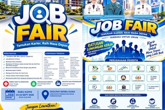 Pemkab Madina Gelar Job Fair 2026, Tawarkan Fasilitas Wawancara dan Konsultasi Karier
