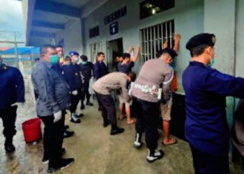 Petugas Gabungan Razia Lapas Padangsidimpuan, Ini Hasilnya