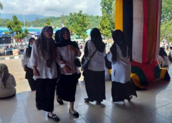 Ribuan Pencari Kerja Menjemput Asa di Gedung Amru Daulay Panyabungan