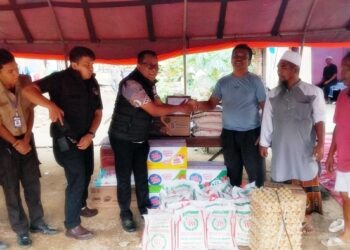 Sentuhan Kemanusiaan Polres Padangsidimpuan Bantu Korban Kebakaran