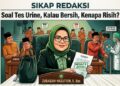 Soal Tes Urine, Kalau Bersih, Kenapa Risih?