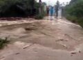 Sungai Lau Borus Meluap Diterjang Lahar Dingin Sinabung